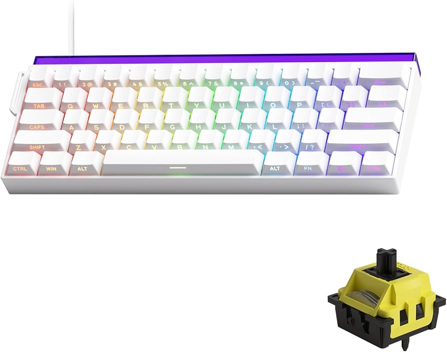 Amazon.com: VEEKOS Shine60 Rapid Trigger Wired Gaming Keyboard